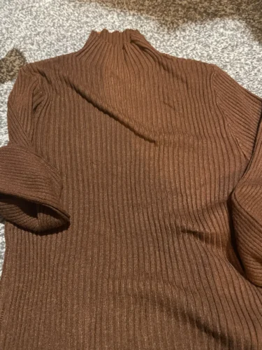 Elegant Solid Basic Knitted Tops Women Turtlneck Sweater Long Sleeve Casual Slim Pullover Korean Fashion Simple Chic Clothes photo review