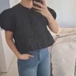 Clearance_Fashion Woman Blouses Short Sleeve Summer Tops Blouse Women Turtleneck Knitted Blouse Shirt Women Tops Blouses_Continu photo review