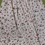Spring Summer Chiffon Dress Women Midi DressesFemale Short Sleeve Elastic Waist Printed Floral Pleated Backless Casual Dress photo review