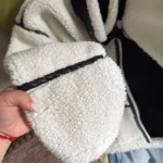 2024 RARF Autumn New Women's European and American Style Artificial Fur Effect Motorcycle Jacket Coat with Fur Integration photo review