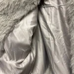TRAFZA Women Fashion Cropped Faux Fur Jacket Coat Long Sleeve Front Snap-button Female Outerwear Chic Lapel Collar Thick Coat photo review