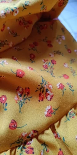 Spring Summer Chiffon Dress Women Midi DressesFemale Short Sleeve Elastic Waist Printed Floral Pleated Backless Casual Dress photo review