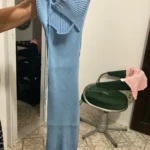 YuooMuoo Chic Fashion Sexy Package Hips Split Knitted Summer Dress 2025 Women Slim Elastic Bodycon Party Dress Streetwear Outfit photo review