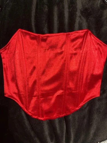 Sleeveless Off Shoulder Fashion Sexy Corset Crop Tops Vest Female Underwear Backless Bustier Top Solid photo review