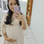 Boho Cotton Maternity Photo Shoot Dress Beige Bohemian Lace Stiches Cotton Pregnant Woman Photography Long Dresses photo review