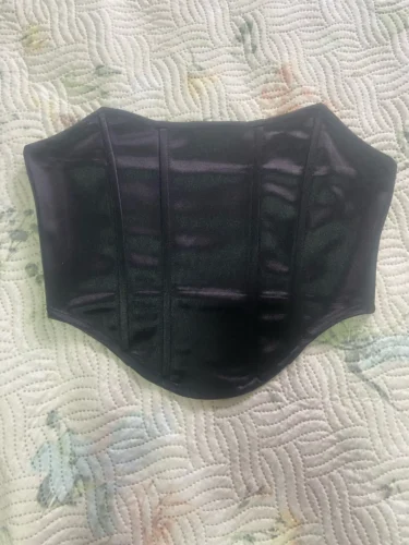 Sleeveless Off Shoulder Fashion Sexy Corset Crop Tops Vest Female Underwear Backless Bustier Top Solid photo review