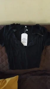 Halter Neck Lace Trim Bow Cute Black Y2K T-Shirt Women Button Up Slim Short Sleeve White Tees Sweet Balletcore Clothing photo review