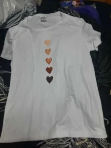 Love Heart Print Women Summer T Shirt Girl O Neck Funny Y2K Tops Tee Female 90s Casual Clothing photo review