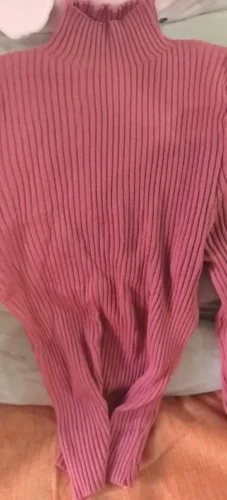 Elegant Solid Basic Knitted Tops Women Turtlneck Sweater Long Sleeve Casual Slim Pullover Korean Fashion Simple Chic Clothes photo review