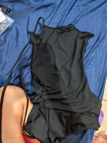 Sexy Black Long Bodycon Dress Women Summer Sleeveless Blackless Halter Neck Spaghetti Strap Dresses High Split Vestidos photo review