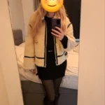 2024 RARF Autumn New Women's European and American Style Artificial Fur Effect Motorcycle Jacket Coat with Fur Integration photo review