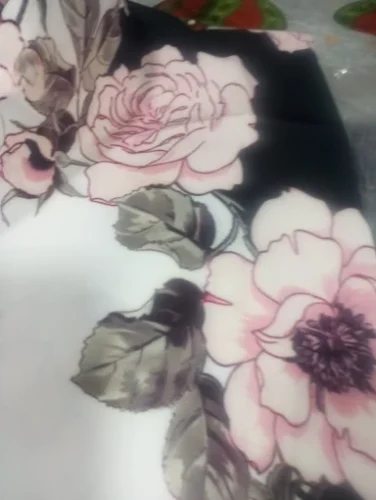 2024 European and American Cross Border Women's New Dress V-neck Sleeveless Sexy Printed Large Hem Foreign Trade Dress photo review