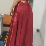 Burgundy Satin Beach Maxi Women Dress for Christmas Sexy Side Slit Adjustable Straps Evening Prom Dress Cheap Bridesmaid Dresses photo review