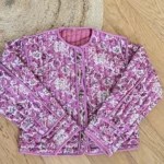 Elegant Women Floral Print Jacket Fashion Long Sleeve Vintage Autumn Winter Warm Coats Casual Communte O-Neck Chic Quilted Coat photo review