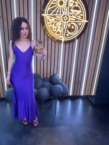 Weird Puss Sexy Backless Women Evening Maxi Dress Folds V-Neck Sleeveless Coquette Elegant Mermaid Matching Banquet Prom Bodycon photo review