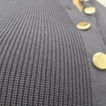 2024 Summer Elegant Lady Knitted Single Breasted Long Dresses Women Solid Sleeveless O Neck Button Bodycon Party Female Vestidos photo review