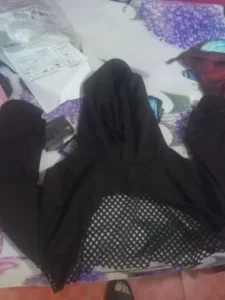 Street Sport Drop Shoulder Drawstring Hollow Out Super Crop Sports Hoodie Without Cami Top photo review