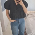 Clearance_Fashion Woman Blouses Short Sleeve Summer Tops Blouse Women Turtleneck Knitted Blouse Shirt Women Tops Blouses_Continu photo review