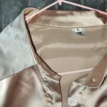 Spring Fashion Button Up Satin Silk Shirt Vintage Blouse Women White Tops Lady Long Sleeves Female Loose Street Shirts 11355 photo review