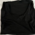 Black Ribbed Bodycon Summer Dress Sexy Vest Sleeveless Vest Club Party Mini Dress WOMEN'S Solid Color Tight Fitting photo review