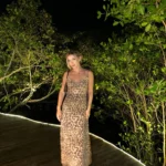Ladies Vintage Leopard Print Women Sexy Spaghetti Strap Summer Dress Chic Swing Collar Backless Party Club Long Dresses Female photo review