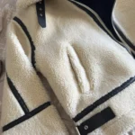 2024 RARF Autumn New Women's European and American Style Artificial Fur Effect Motorcycle Jacket Coat with Fur Integration photo review