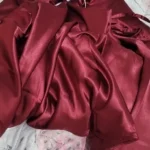 Burgundy Satin Beach Maxi Women Dress for Christmas Sexy Side Slit Adjustable Straps Evening Prom Dress Cheap Bridesmaid Dresses photo review