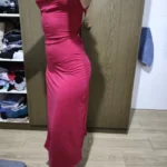 2024 explosive new dress summer high sensibility halter strap Spice Girl bag hip dress photo review