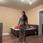 Weird Puss Mesh Print Women Maxi Dress Turtleneck Full Sleeve Bodycon Autumn Trendy Hipsters High Street Party Y2K Attirewear photo review