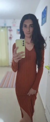 Women sexy knit V-neck reverse neck split dress autumn winter full sleeve elastic basic body sweater photo review