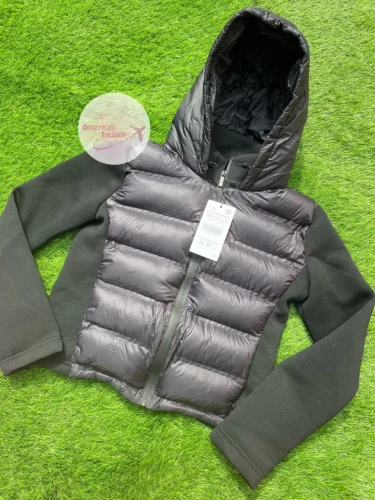 UNIZERA slim fit zipper hooded short warm jacket autumn and winter new product long sleeved solid color women's cotton jacket photo review
