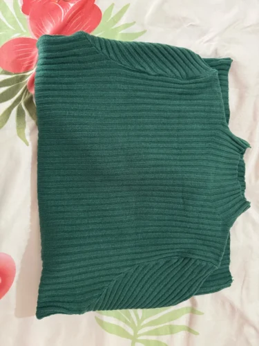 Elegant Solid Basic Knitted Tops Women Turtlneck Sweater Long Sleeve Casual Slim Pullover Korean Fashion Simple Chic Clothes photo review