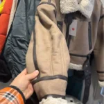 2024 TRAF New synthetic sheepskin women's Coat Thickened thermal bomber Jacket Y2K lapel vintage winter fashion photo review