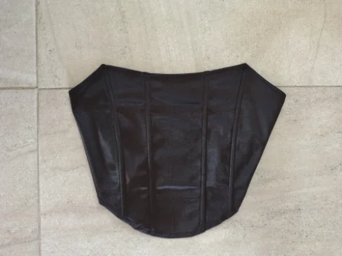 Sleeveless Off Shoulder Fashion Sexy Corset Crop Tops Vest Female Underwear Backless Bustier Top Solid photo review