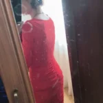 Autumn and Winter Women Sexy Bodycon Dress Square Neck Long Sleeved Ladies Evening Dresses photo review