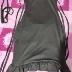 2024 European and American New High end Y2K Sexy Open Back Lace up Slim Fit Spicy Girl Short Skirt photo review