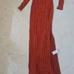 Women sexy knit V-neck reverse neck split dress autumn winter full sleeve elastic basic body sweater photo review