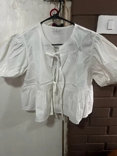 Clearance_Fashion Woman Blouses Short Sleeve Summer Tops Blouse Women Turtleneck Knitted Blouse Shirt Women Tops Blouses_Continu photo review