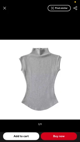 Women Summer Sexy Turtleneck Sleeveless T-Shirts Tops Solid Slim Fit Pullovers Causal Tees Shirts Female Streetwear Basics Tees photo review