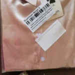 Spring Fashion Button Up Satin Silk Shirt Vintage Blouse Women White Tops Lady Long Sleeves Female Loose Street Shirts 11355 photo review