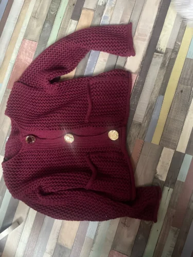 Autumn Winter Knitted Cardigans For Women Casual Button Long Sleeve Female Sweater 2024 Fashion Loose Lady Cardigans Coat photo review