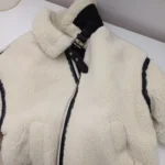 2024 RARF Autumn New Women's European and American Style Artificial Fur Effect Motorcycle Jacket Coat with Fur Integration photo review
