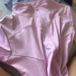 Summer High Quality Waist Slimming Training Tops Women's Quick-drying Tight Stand Collar Full Zipper Short Sleeves Yoga shirts photo review
