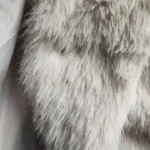 TRAFZA Women Fashion Cropped Faux Fur Jacket Coat Long Sleeve Front Snap-button Female Outerwear Chic Lapel Collar Thick Coat photo review
