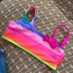 Girl's Swimsuit Fashion Mermaid Scale Print Children's Bikini Swimsuit photo review