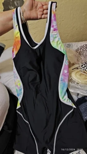2023 Patchwork Sport One Piece Swimsuit Plus Size Swimwear Women Professional Sport Bathing Suit Surfing Swimsuits Swimming Suit photo review