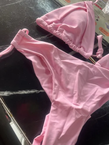 RUOTONGSEPT 2025 New Sexy 13 Color Triangle Bathing Suit for Women Brazilian Bikinis Swimwear Push Up Swimsuit Beach Bikini Set photo review