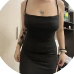 2024 explosive new dress summer high sensibility halter strap Spice Girl bag hip dress photo review