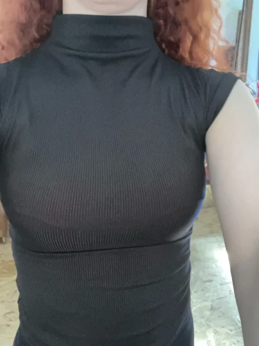 Women Summer Sexy Turtleneck Sleeveless T-Shirts Tops Solid Slim Fit Pullovers Causal Tees Shirts Female Streetwear Basics Tees photo review