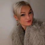 TRAFZA Women Fashion Cropped Faux Fur Jacket Coat Long Sleeve Front Snap-button Female Outerwear Chic Lapel Collar Thick Coat photo review